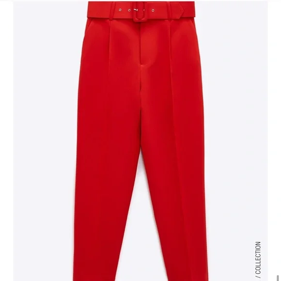 NWT ZARA 2 PIECE LAPELLESS BLAZER + PANTS CORAL S/M